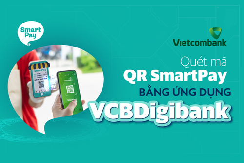  QUÉT MÃ QR SMARTPAY BẰNG ỨNG DỤNG VCBDIGIBANK