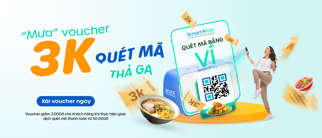  “Mưa” voucher 3K, quét mã thả ga
